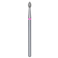 DIAMOND NAIL DRILL BIT, "BUD", RED, HEAD DIAMETER 2.5/4.5MM (FA60R025/4.5) - STALEKS™