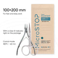 MicroStop ECO Sterilization Pouches Class 4 Indicator Kraft Bags 100x200 mm (100 Pcs)