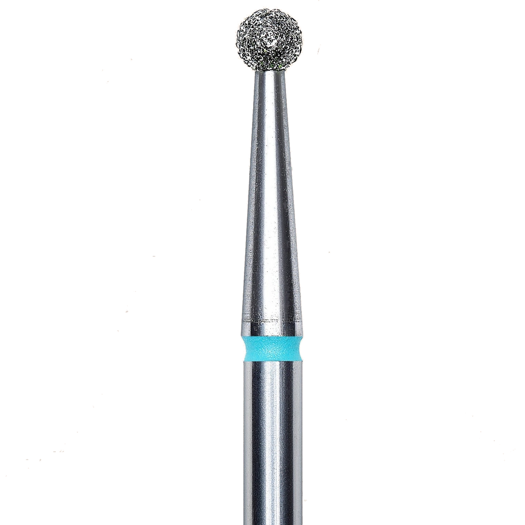 DIAMOND NAIL DRILL BIT, "BALL", BLUE, HEAD DIAMETER 2.7MM (FA01B027) - STALEKS™
