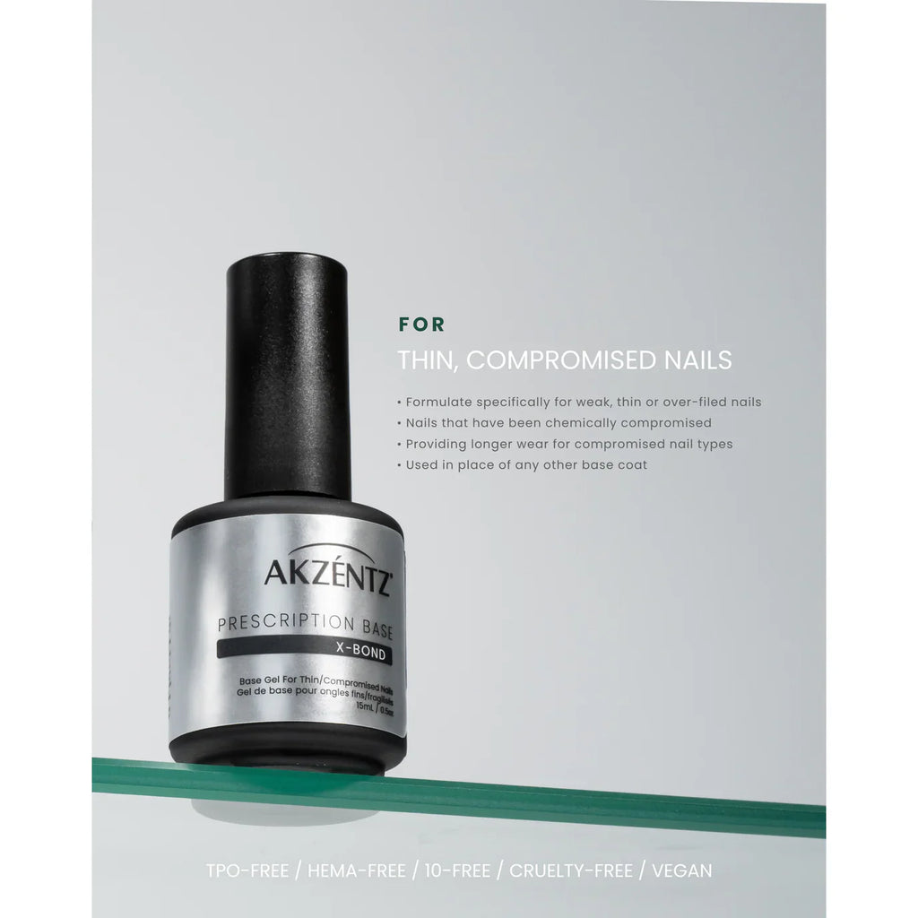 Akzentz Prescription X-Bond Bonding Base Gel 15ml/0.5oz