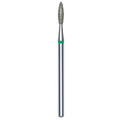 DIAMOND NAIL DRILL BIT, "FLAME", GREEN, HEAD DIAMETER 2.1/8MM (FA10G021/8) - STALEKS™