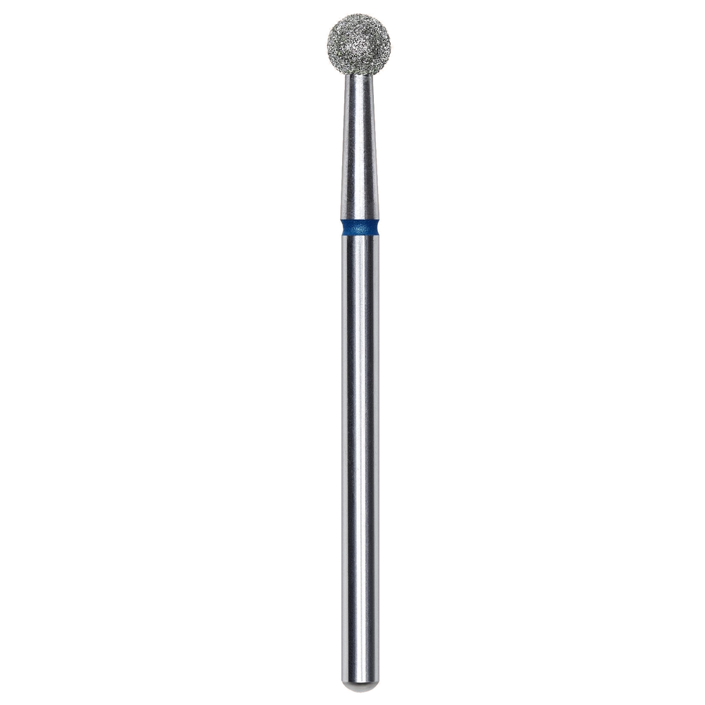 DIAMOND NAIL DRILL BIT, "BALL", BLUE, HEAD DIAMETER 4MM (FA01B040) - STALEKS™