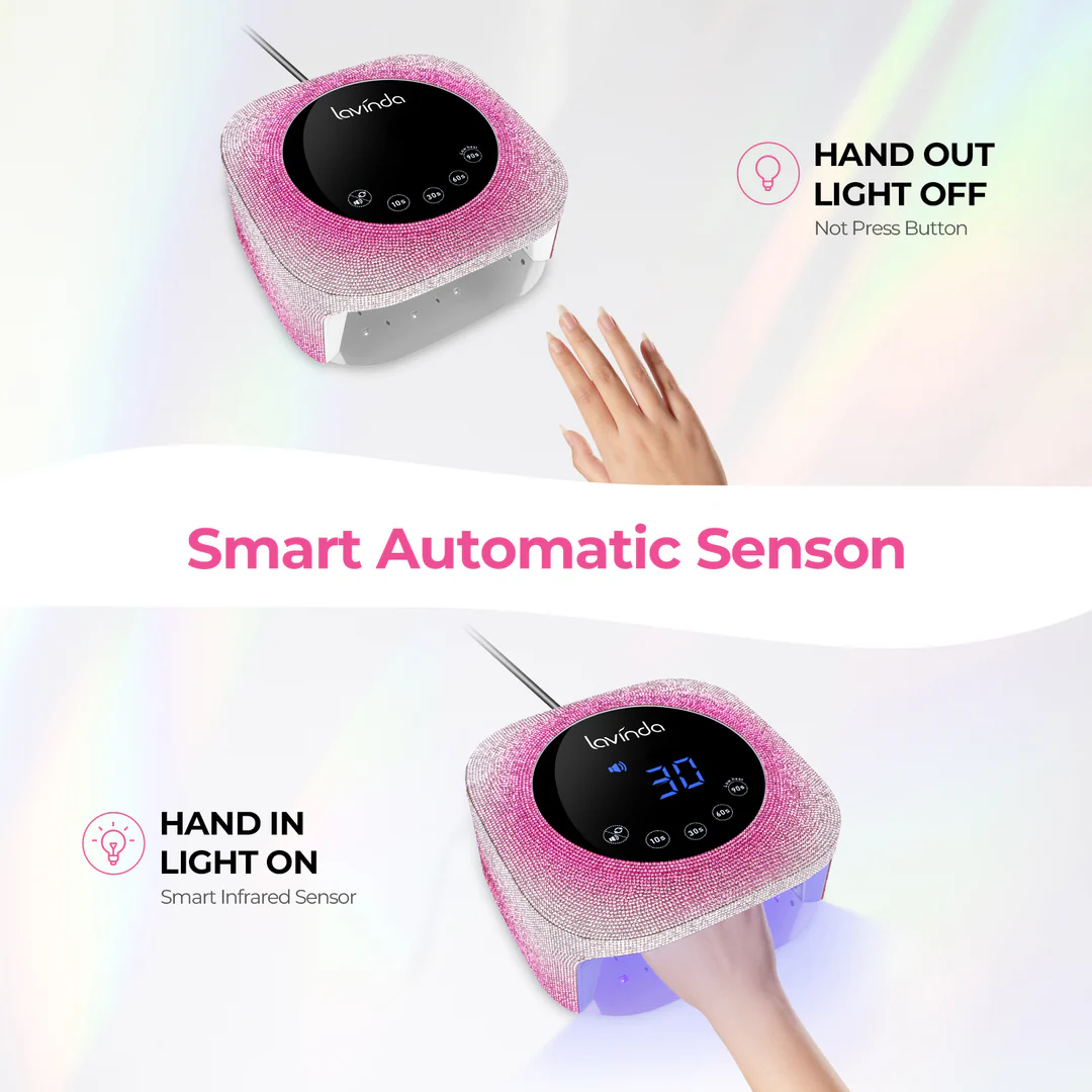 Crown™ Nail Lamp - Gradient Pink - 54W Plug-in UV/LED