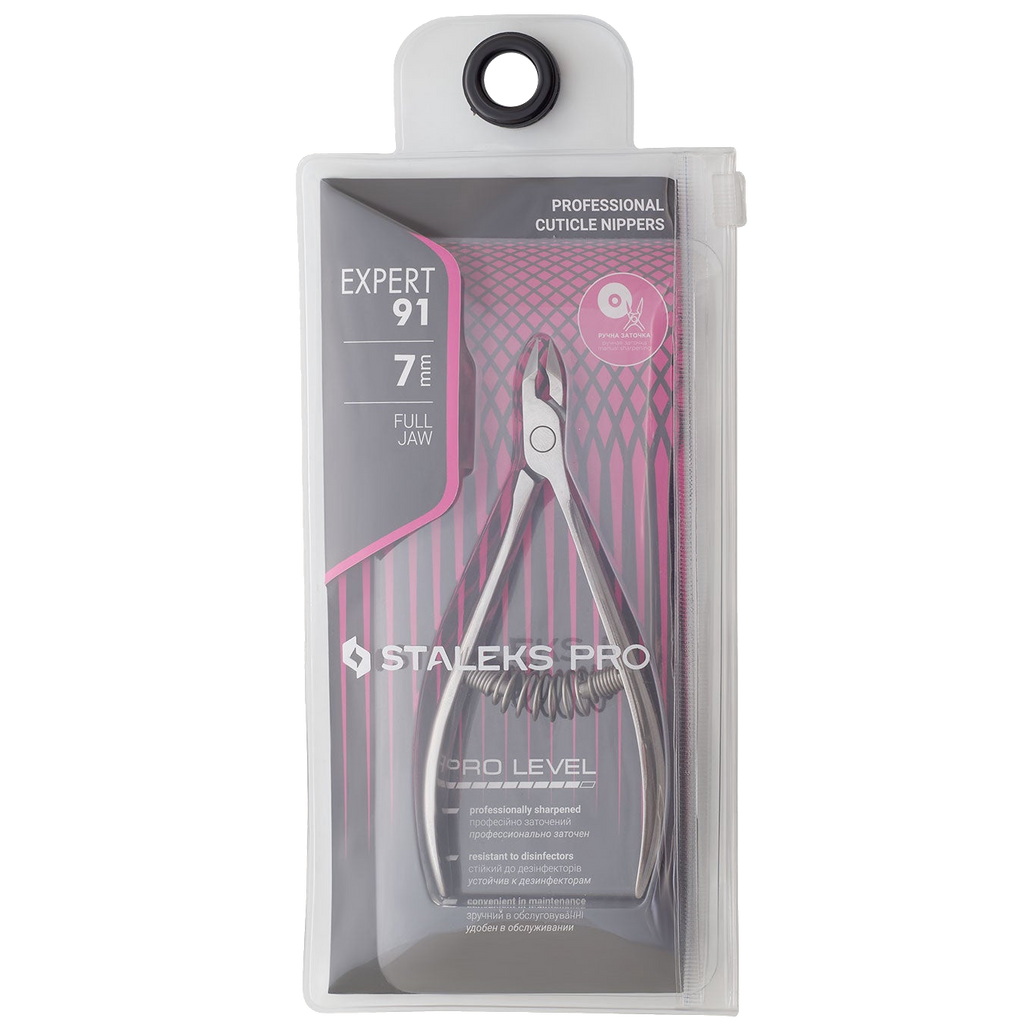 STALEKS Professional Cuticle Nippers Staleks Pro Expert Ne-91-7 mm