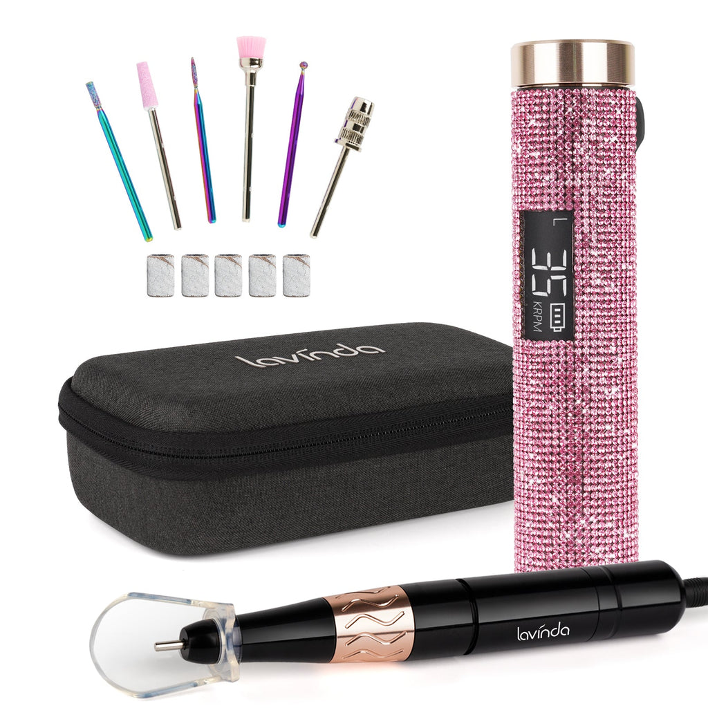 Wand™ Lite Nail Drill - Pink Diamond - 35,000 RPM Rechargeable