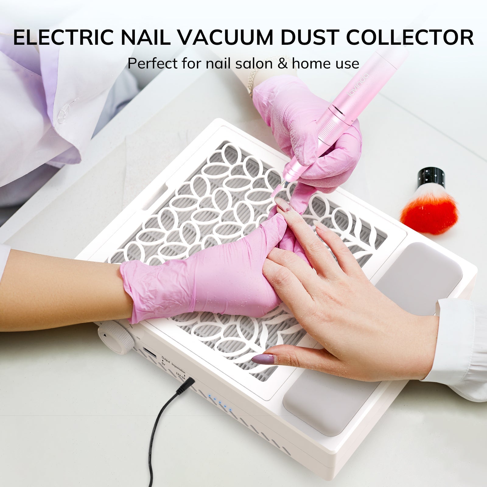 Pure™ Lite Nail Dust Collector - White