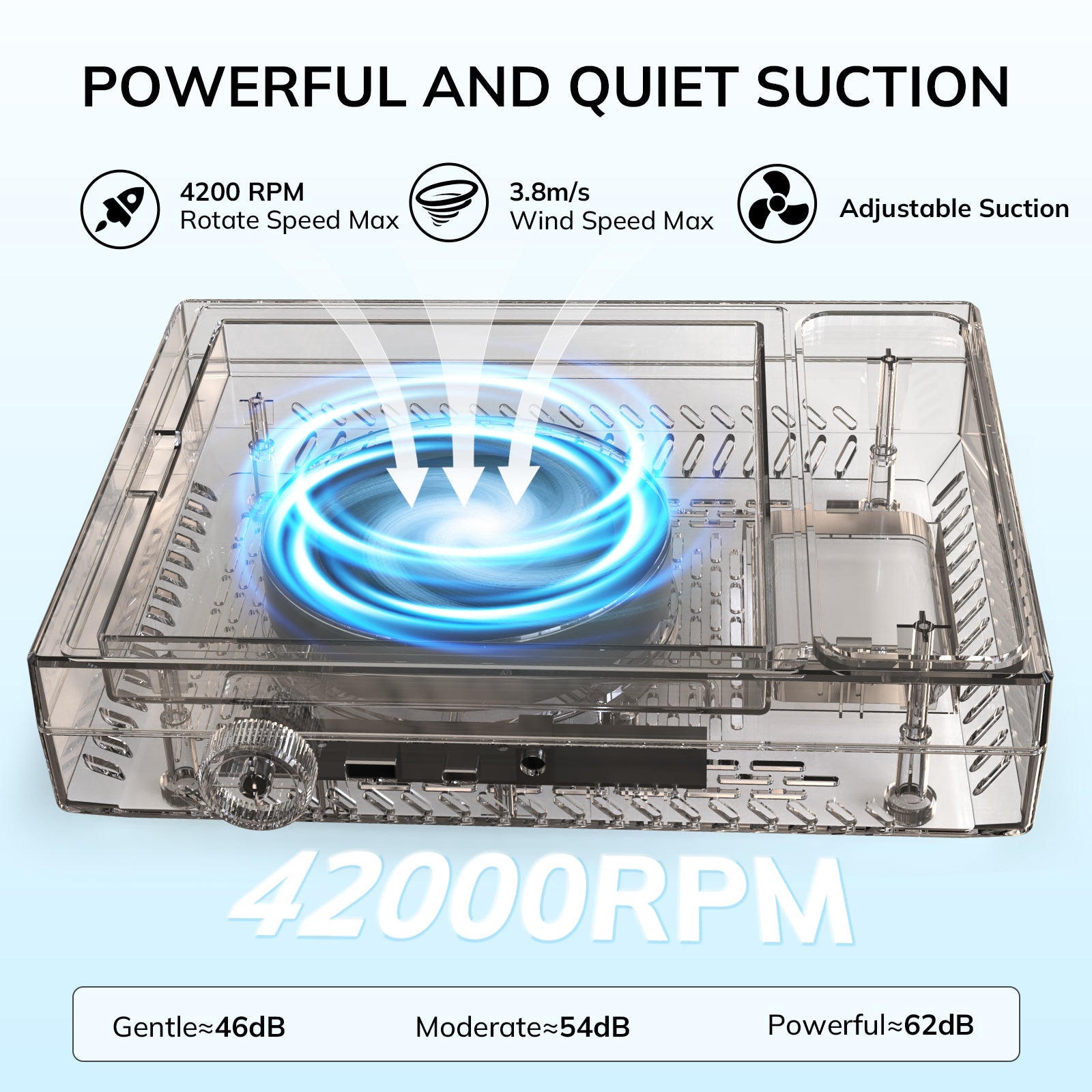 Pure™ Lite Nail Dust Collector - White