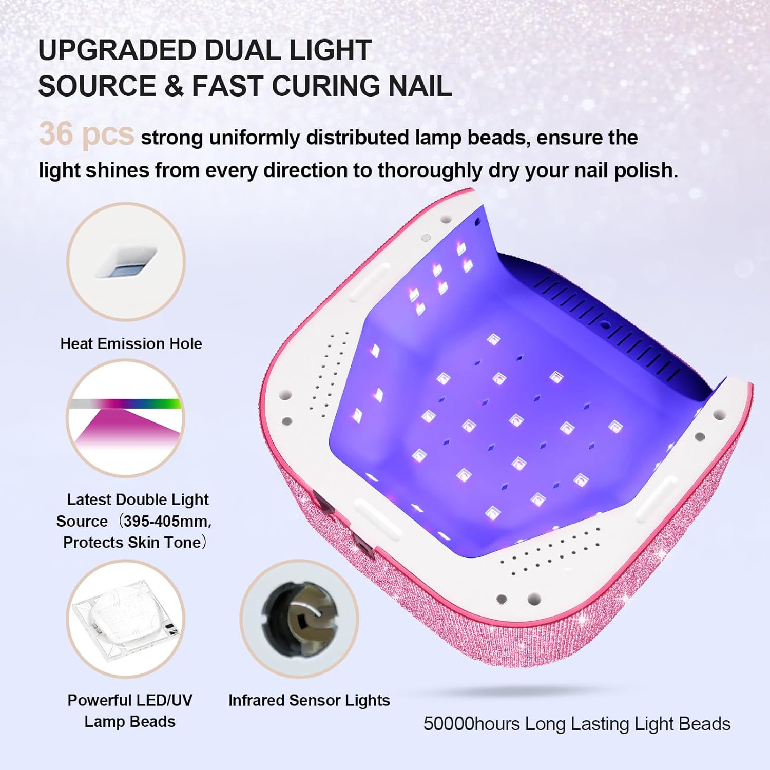 Crown™ Nail Lamp & Wand™ Lite Drill Bundle - Pink Diamond