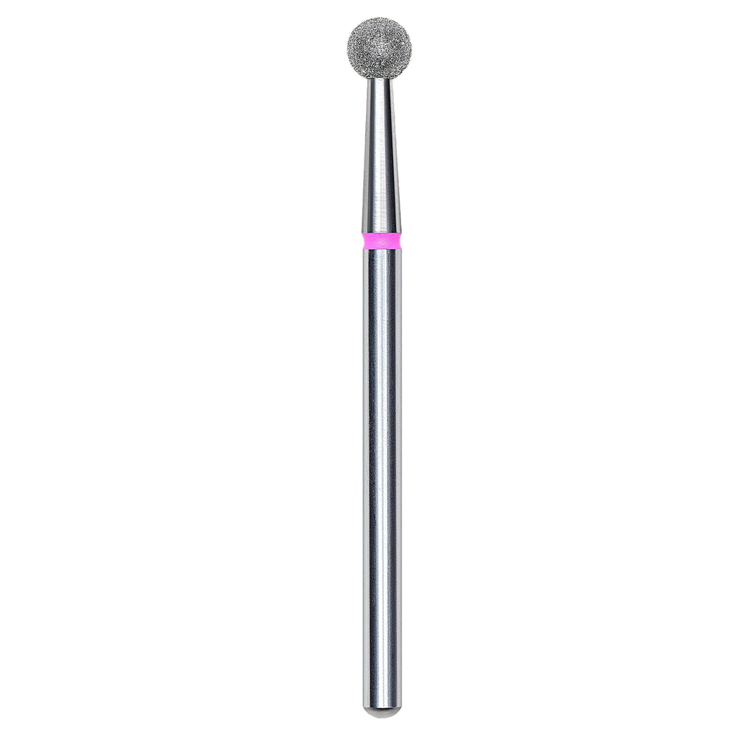 DIAMOND NAIL DRILL BIT, "BALL", RED, HEAD DIAMETER 4MM (FA01R040) - STALEKS™