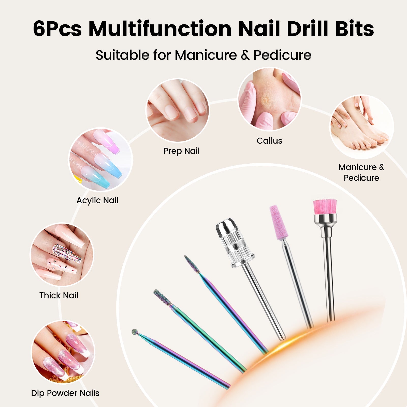 Zebra Print Complete Set – Nail Lamp, Nail Drill & Bit Holder