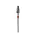 LEFT HANDED CARBIDE NAIL DRILL BIT, "CORN", RED, HEAD DIAMETER 6/14MM (FT91R060/14) #317  - STALEKS™