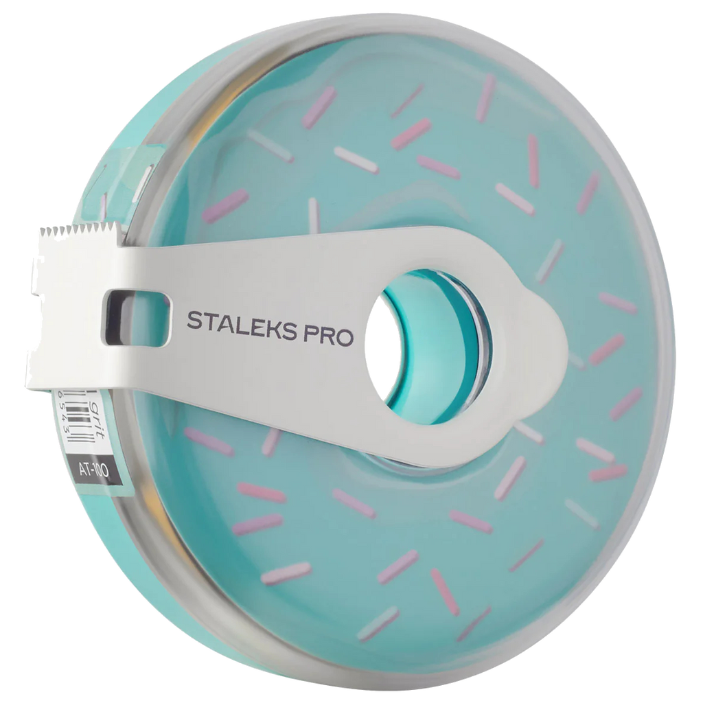STALEKS PRO EXPERT WHITE NAIL FILE REFILL ROLL IN A PLASTIC CASE 80 REMOVABLE FILES PER ROLL AT- STALEKS™