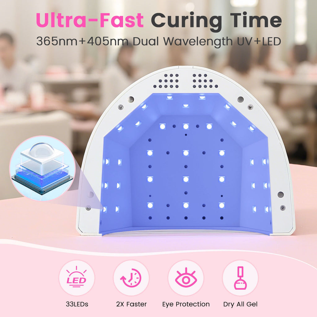 Glow™ Lite Nail Lamp - White - 48W Plug-in UV/LED