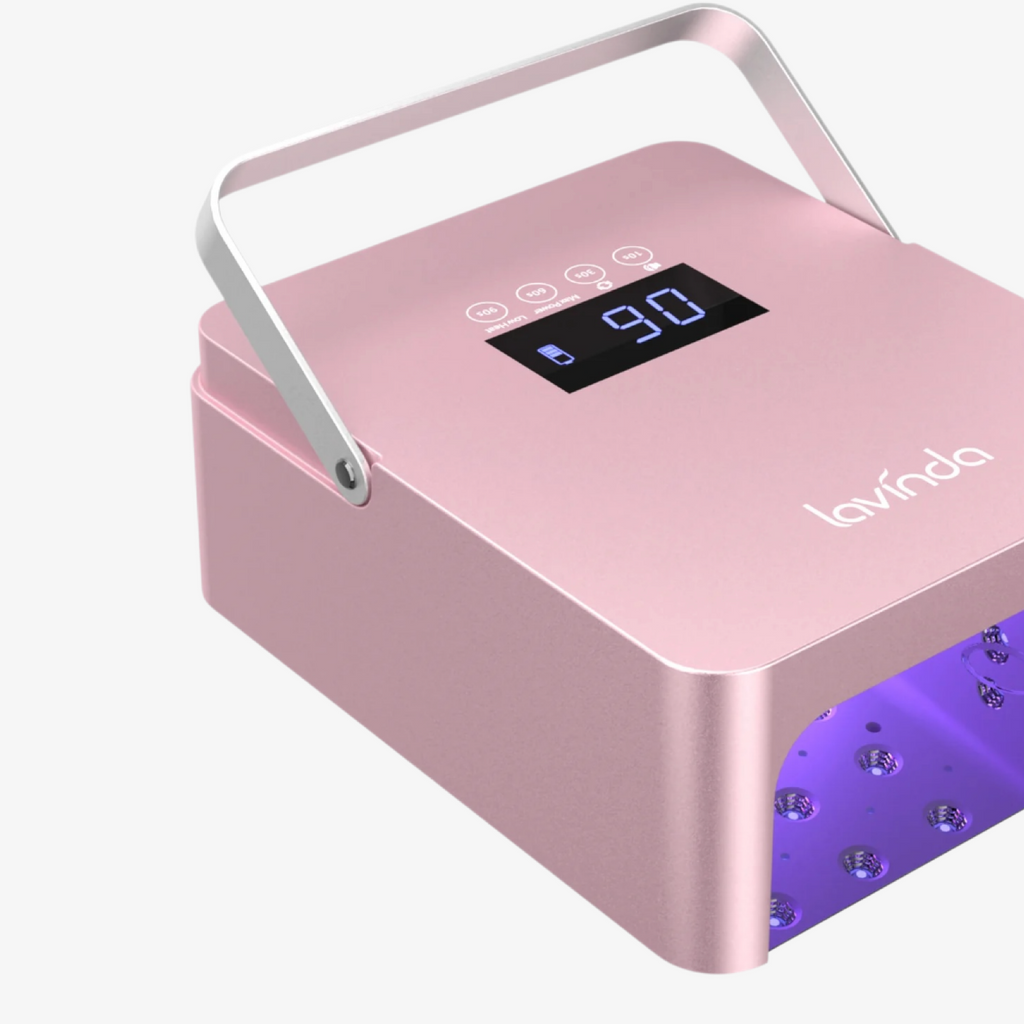 NovaGlow™ Pro Nail Lamp - Rose Gold - 60W Rechargeable UV/LED