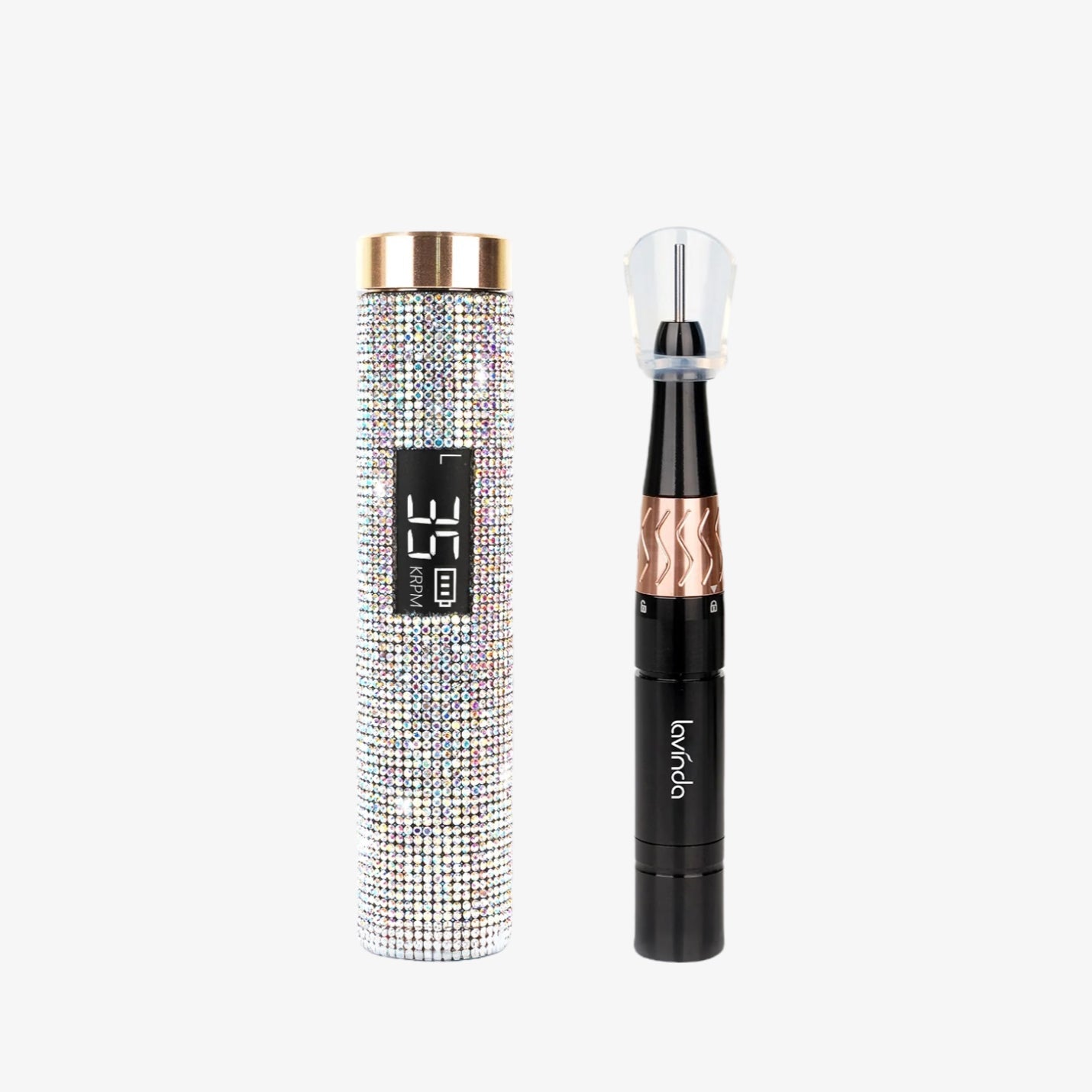 Crown™ Nail Lamp & Wand™ Lite Drill Bundle - Crystal Diamond