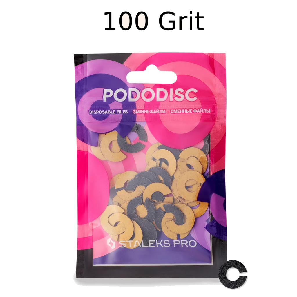 STALEKS PRO EXPERT UMBRELLA PODODISC RINGLIKE DISPOSABLE FILES SIZE S 15 MM DIAMETER REFILL PADS FOR PEDICURE DISC 50 PCS PDFR-15- STALEKS™
