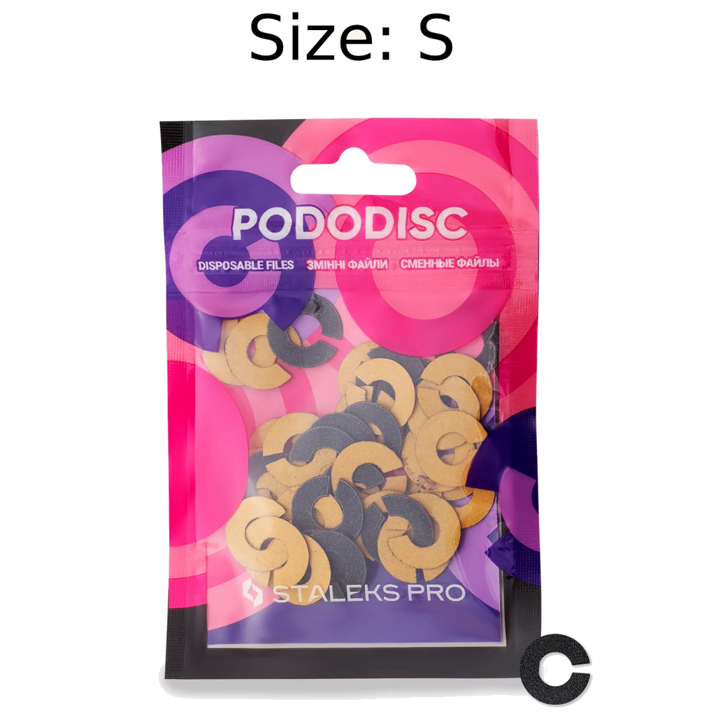 STALEKS PRO EXPERT UMBRELLA PODODISC RINGLIKE DISPOSABLE FILES SIZE S 15 MM DIAMETER REFILL PADS FOR PEDICURE DISC 50 PCS PDFR-15- STALEKS™