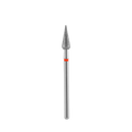 DIAMOND NAIL DRILL BIT, "ROUNDED PEAR", RED, HEAD DIAMETER 4/12MM (FA100R040/12) - STALEKS