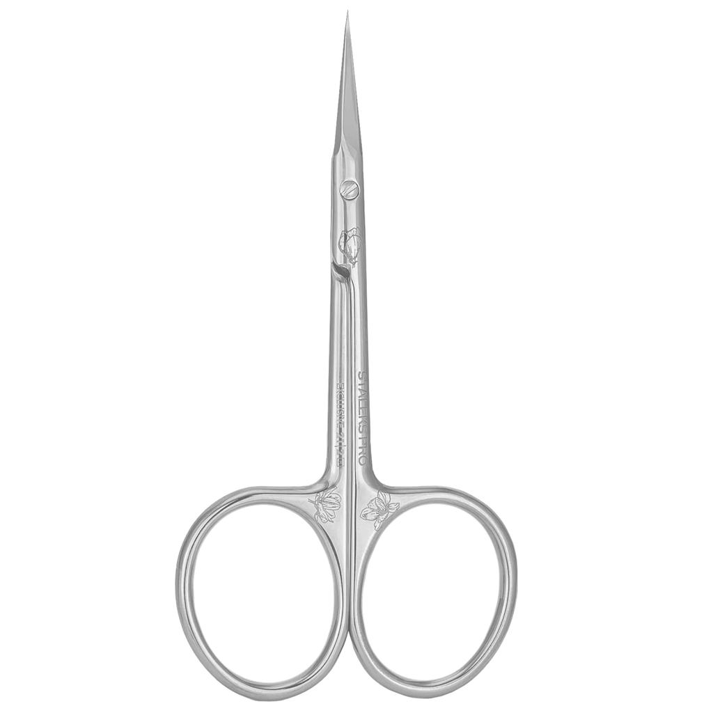 STALEKS PRO EXCLUSIVE 21 TYPE 2 PROFESSIONAL CUTICLE SCISSORS WITH HOOK SHORTENED CURVED HANDLES MAGNOLIA SX-21/2M- STALEKS™