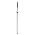 DIAMOND NAIL DRILL BIT, POINTED "FLAME", BLUE, HEAD DIAMETER 1.8MM/8MM (FA11B018/8)- STALEKS™