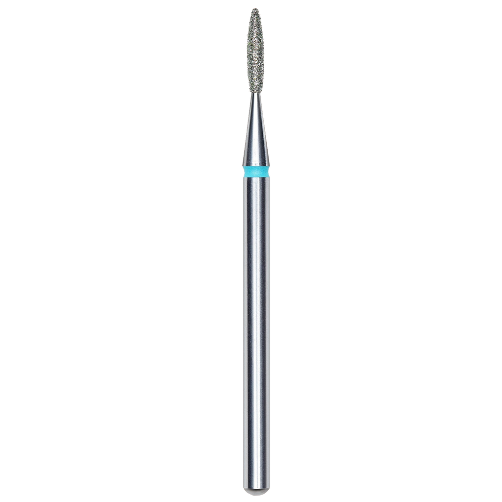 DIAMOND NAIL DRILL BIT, "FLAME", BLUE, HEAD DIAMETER 1.6/8MM (FA11B016/8) - STALEKS™