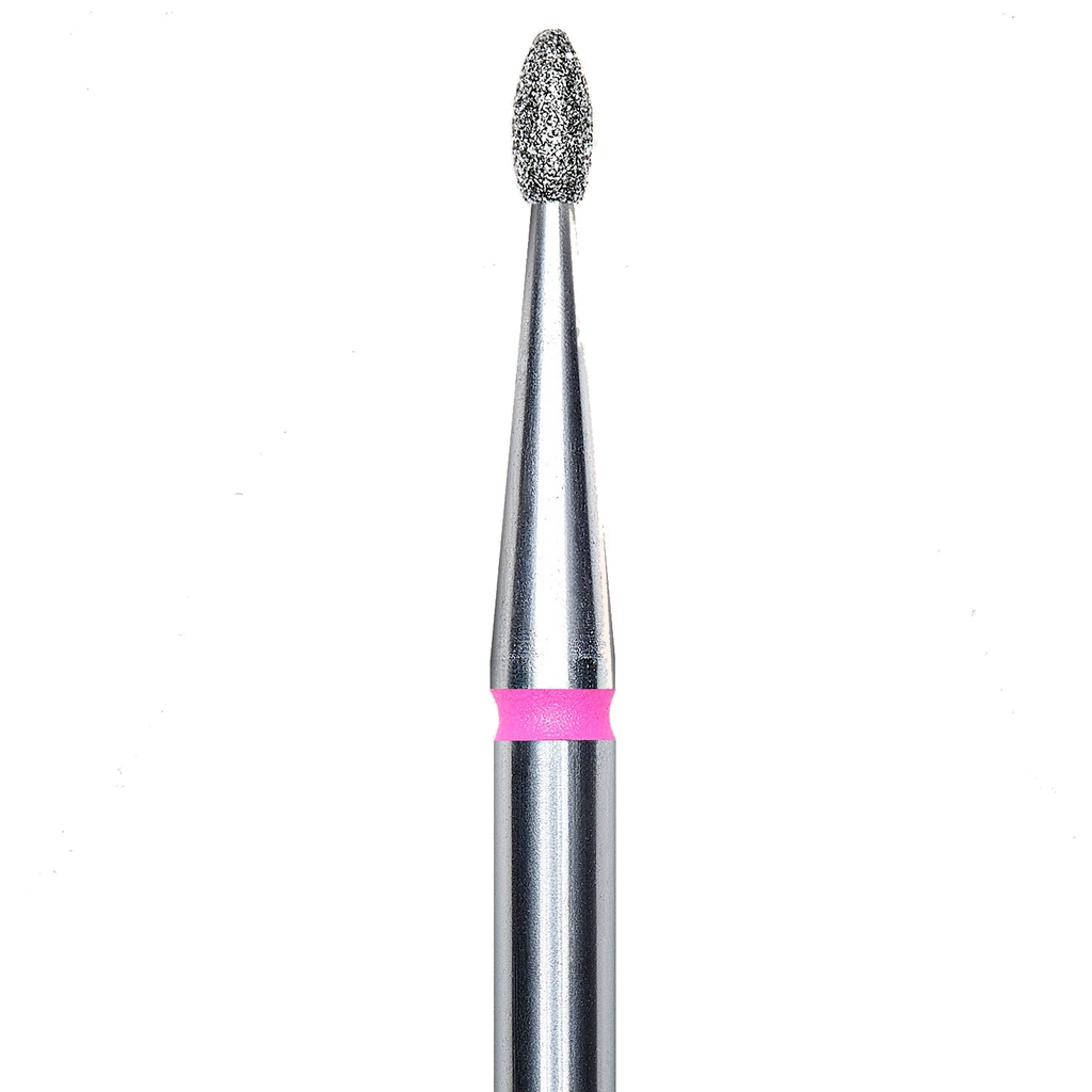DIAMOND NAIL DRILL BIT, "BUD", RED, HEAD DIAMETER 1.6/3.4MM (FA50R016/3.4) - STALEKS™