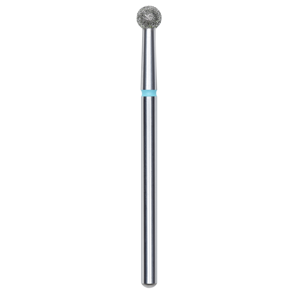 DIAMOND NAIL DRILL BIT, "BALL", BLUE, HEAD DIAMETER 3.5MM (FA01B035) - STALEKS™