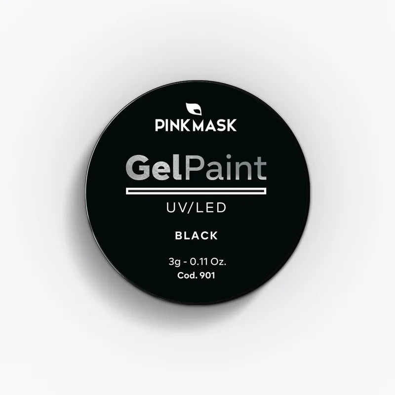 Pink Mask - Gel Paint Black