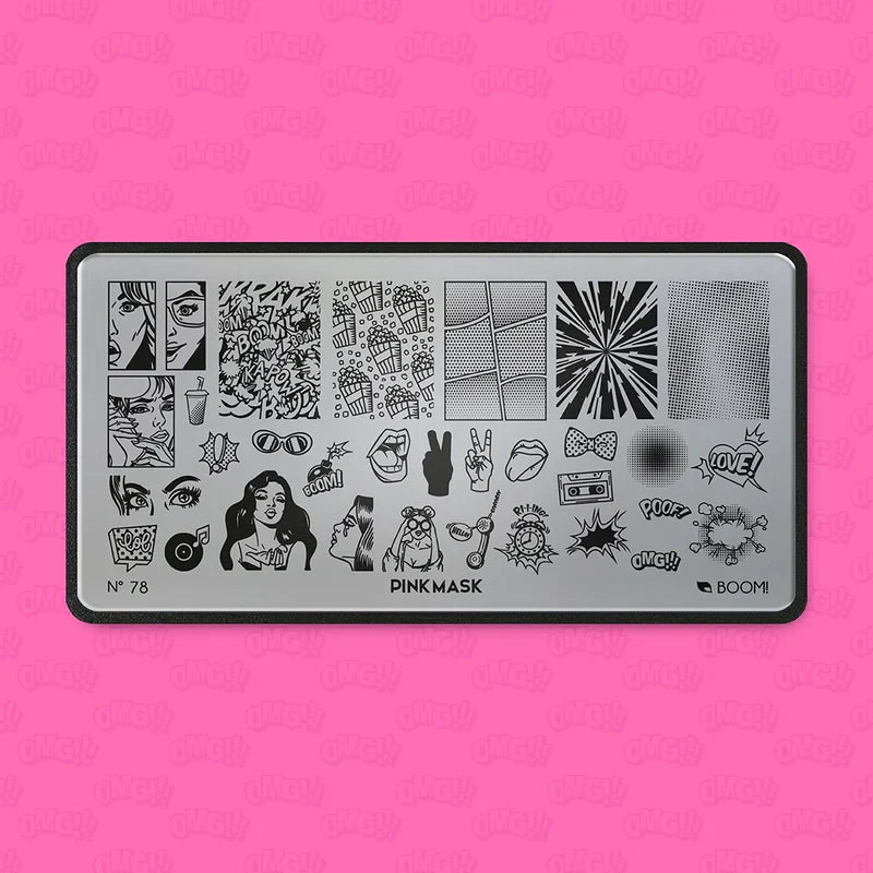 Pink Mask - Stamping Plate Boom! #78