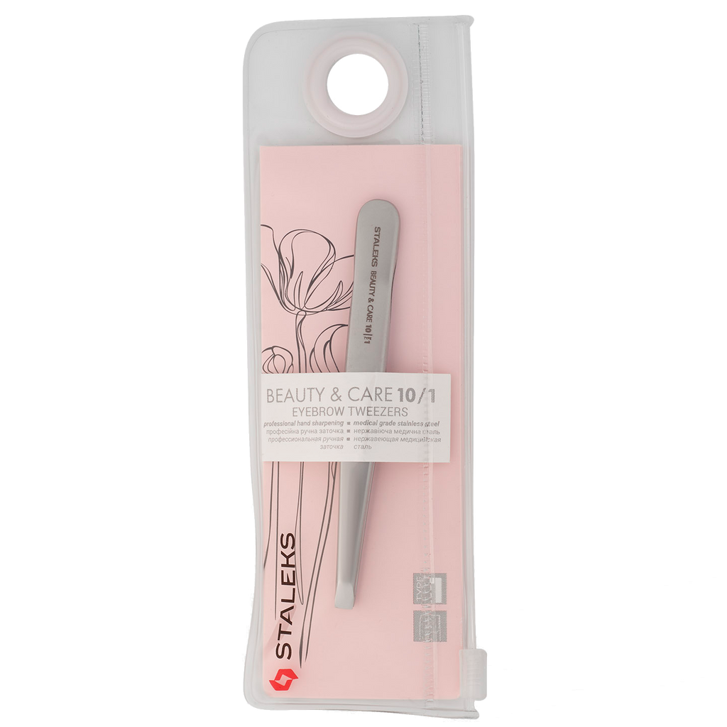 STALEKS BEAUTY & CARE 10 TYPE 1 EYEBROW TWEEZERS WIDE STRAIGHT TBC-10/1 - STALEKS™